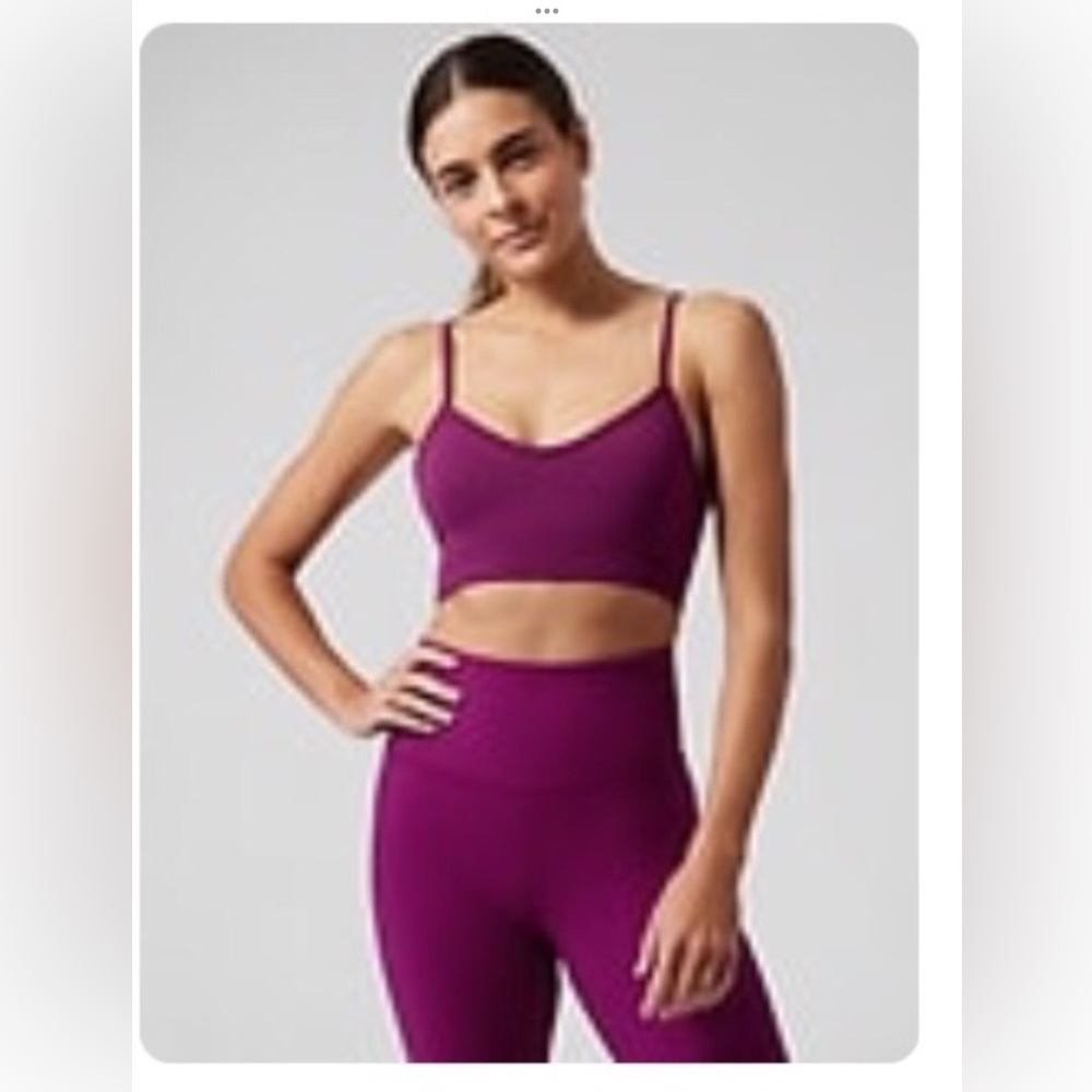 ATHLETA RENEW BRA A-C EXTRA LARGE COLOR; EXOTIC FUCHSIA FOR STUDIO YOGA+PILATES